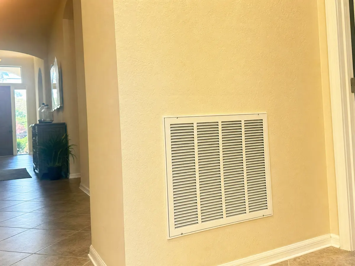 Freshly cleaned vent back in place — completed job in Cape Coral, FL